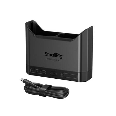 SmallRig 5489 - dwukanałowa ładowarka do akumulatorów Sony NP-FZ100 (USB-C PD 22.5W) - zawartość zestawu